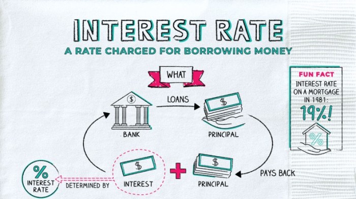 Interest rate difference makes infographic highlights some current